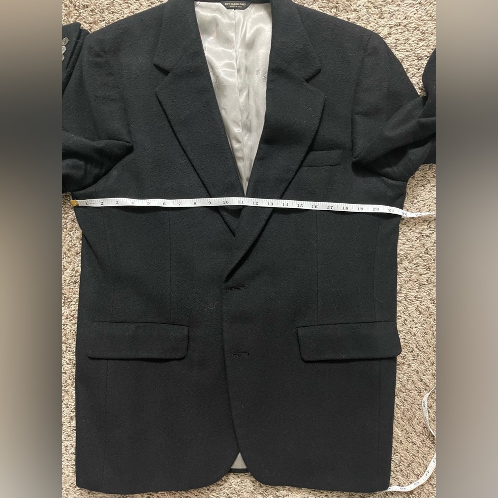 Barrister expressly for Walkers 100% cashmere black men’s blazer - Picture 13 of 15